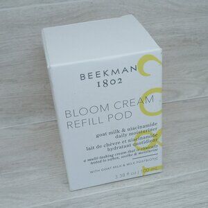 (3) BEEKMAN 1802 Bloom Cream Refill Pod Daily Moisturizer Goatmilk 3.38 oz